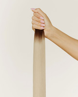 Rooted Platinum Blonde Hair Extensions