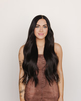 Solid Soft Black Dark Chocolate Hair Extensions
